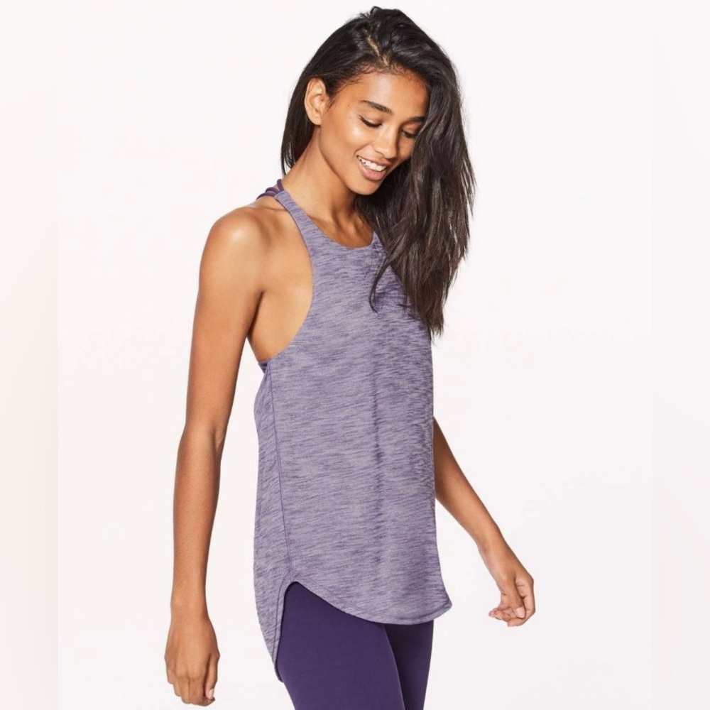 lululemon athletica Heathered Lavender Purple Tank Top